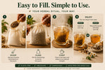 Unbleached Empty Drawstring Tea Bags – 8×10cm